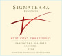 Benziger Sangiacomo Vineyard West Rows Chardonnay 2014  Front Label