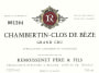 Remoissenet Chambertin-Clos de Beze Grand Cru 2012  Front Label