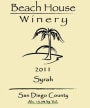 Beach House Winery Syrah 2011  Front Label