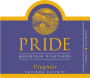 Pride Mountain Vineyards Viognier 2017  Front Label