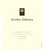 Alpha Omega Beckstoffer Dr. Crane Vineyard Cabernet Sauvignon 2012  Front Label