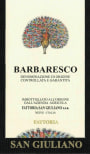 Fattoria San Giuliano Barbaresco 2013 Front Label