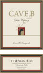 Cave B Estate Winery Columbia Valley Tempranillo 2014 Front Label
