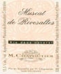M. Chapoutier  Muscat de Rivesaltes 2001  Front Label