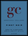 GC Grochau Cellars Zenith Vineyard Pinot Noir 2015  Front Label