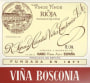 R. Lopez de Heredia Vina Bosconia Reserva 2015 Front Label