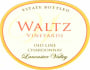 Waltz Vineyards Old Line Chardonnay 2012  Front Label