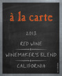 Brack Mountain Wine Company A la Carte Winemaker's Blend Red 2013  Front Label