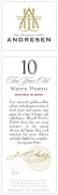 J.H Andresen 10 Year Old White Port  Front Label