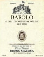 Bruno Giacosa Barolo Villero di Castiglione Falletto 1996  Front Label