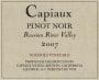 Capiaux Cellars Widdoes Vineyard Pinot Noir 2007 Front Label