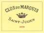 Clos du Marquis Saint-Julien 2009  Front Label