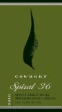 Cowhorn Spiral 36 White 2010  Front Label