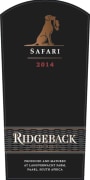 Ridgeback Wines Safari Red 2014  Front Label