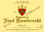 Zind-Humbrecht Alsace Muscat 2014  Front Label