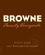 Browne Family Vineyards Site Series Pinot Noir 2017 Front Label