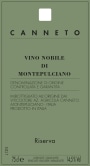 Canneto Nobile di Montepulciano Riserva 2011  Front Label