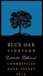 Blue Oak Vineyard Estate Blend 2014  Front Label