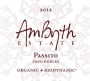 Ambyth Estate Passito 2012  Front Label