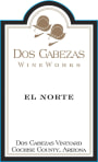 Dos Cabezas Winery El Norte 2012 Front Label