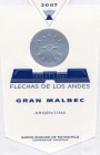 Flechas De Los Andes Gran Malbec (OU Kosher) 2007  Front Label