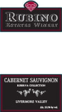 Rubino Estates Winery Riserva Collection Cabernet Sauvignon 2014  Front Label