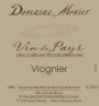 Domaine Monier Perreol Viognier 2016  Front Label