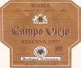 Campo Viejo Rioja Reserva Red 1997  Front Label