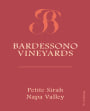 Bardessono Vineyards Petite Sirah 2009  Front Label