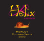 Reininger Helix Merlot 2003  Front Label