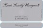 Baus Family Vineyards Private Reserve Zinfandel 2015  Front Label
