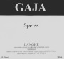 Gaja Langhe Sperss 1994  Front Label