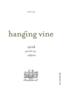 Hanging Vine Parcel 23 Syrah 2013  Front Label