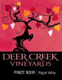 Deer Creek Vineyards Pinot Noir 2015  Front Label