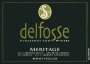 DelFosse Vineyards and Winery Meritage 2012 Front Label
