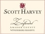 Scott Harvey Winemakers Reserve Zinfandel 2014  Front Label