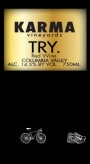 Karma Vineyards Try 2012 Front Label