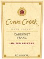 Conn Creek Limited Release Cabernet Franc 2012  Front Label