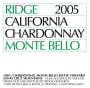 Ridge Monte Bello Chardonnay 2005  Front Label