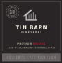 Tin Barn Griffin's Lair Vineyard Reserve Pinot Noir 2019  Front Label