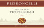 Pedroncelli Dry Creek Valley Family Vineyards Petite Sirah 2001  Front Label