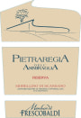 Frescobaldi Morellino di Scansano Pietraregia Riserva 2010  Front Label