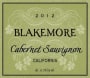 Blakemore Blakemore Cabernet Sauvignon , California 2012  Front Label