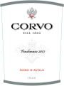 Corvo Nero d'Avola 2013  Front Label