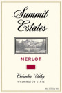 Summit Estate Merlot 2014  Front Label