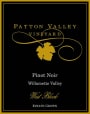 Patton Valley West Block Pinot Noir 2009  Front Label