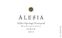 Rhys Alesia Alder Springs Vineyard Syrah 2011  Front Label