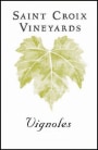 Saint Croix Vineyards Vignoles 2013 Front Label