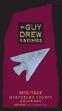 Guy Drew Vineyards Meritage 2015  Front Label