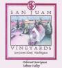 San Juan Vineyards Cabernet Sauvignon 2008  Front Label